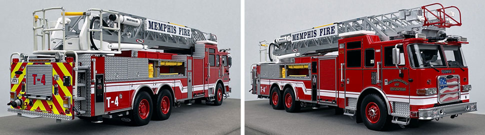 Closeup pictures 11-12 of the Memphis Fire Department Pierce Truck 4 scale model