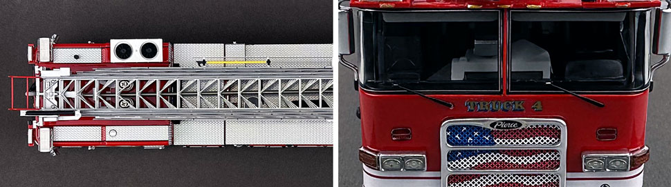 Closeup pictures 13-14 of the Memphis Fire Department Pierce Truck 4 scale model