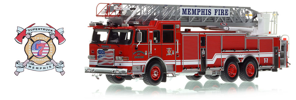 Order your Memphis Fire Department 2014 Pierce Arrow XT 100' Truck 7 today!