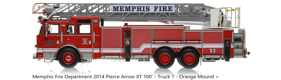 Order your Memphis Fire Department 2014 Pierce Arrow XT 100' Truck 7 today!