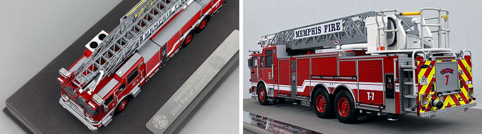 Closeup pictures 7-8 of the Memphis Fire Department Pierce Truck 7 scale model