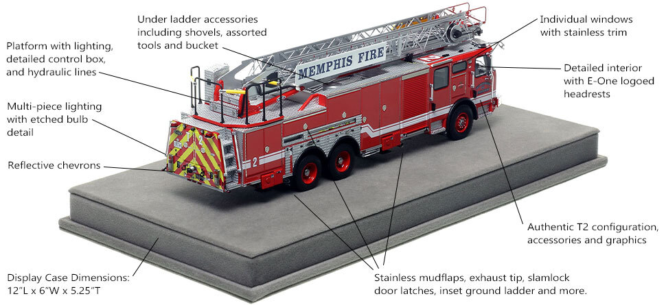 Specs and Features of the Memphis E-One Truck 2 scale model