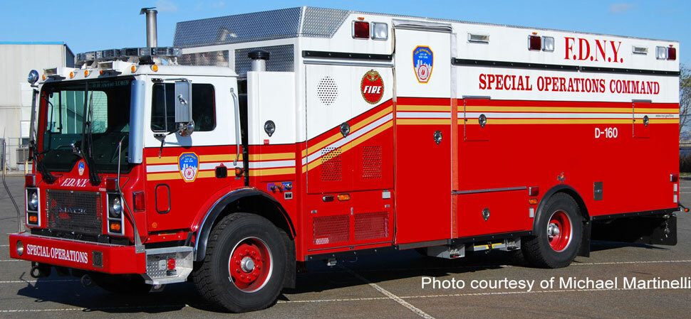 FDNY Mack MR/Ferrara Decontamination Unit 160 courtesy of Michael Martinelli