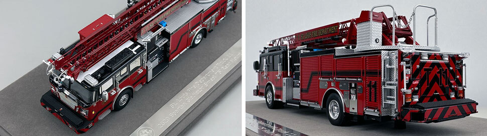 Closeup pictures 7-8 of St. Louis Fire Department Spartan/Smeal Truck 11 scale model