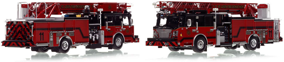 St. Louis Fire Department Spartan/Smeal Truck 11 is a museum grade 1:50 scale model