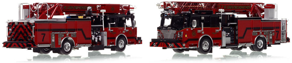 St. Louis Spartan/Smeal Truck 7 scale model is hand-crafted and intricately detailed.