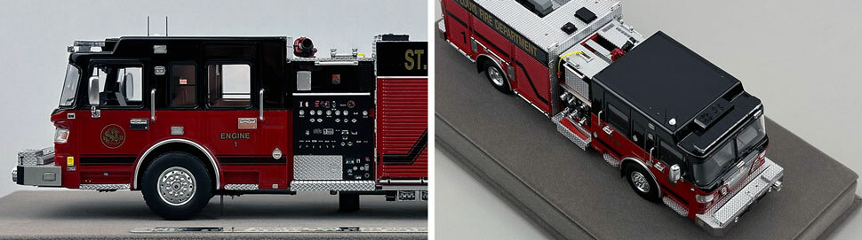 St. Louis Fire Department Spartan/Smeal Engine 1 scale model close up pictures 5-6