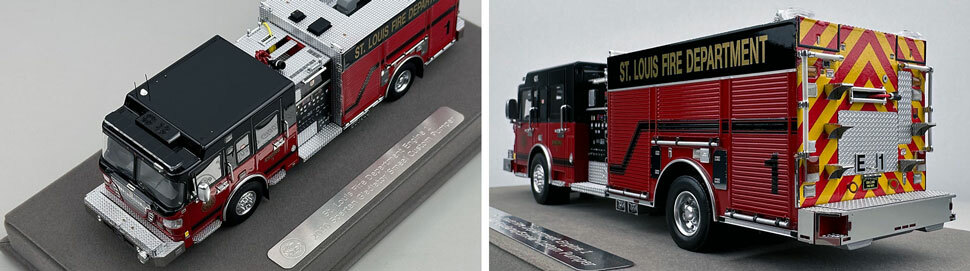 St. Louis Fire Department Spartan/Smeal Engine 1 scale model close up pictures 7-8