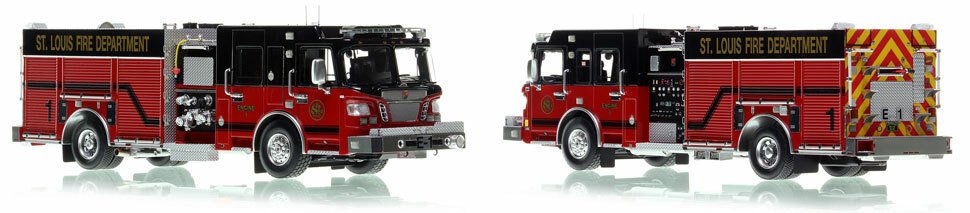 St. Louis Fire Department Spartan/Smeal Engine 1 is a museum grade 1:50 scale model