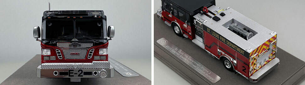 St. Louis Fire Department Spartan/Smeal Engine 2 scale model close up pictures 1-2