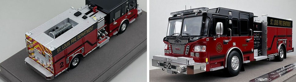 St. Louis Fire Department Spartan/Smeal Engine 2 scale model close up pictures 3-4