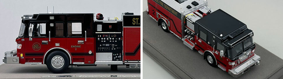 St. Louis Fire Department Spartan/Smeal Engine 2 scale model close up pictures 5-6