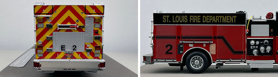 St. Louis Fire Department Spartan/Smeal Engine 2 scale model close up pictures 9-10