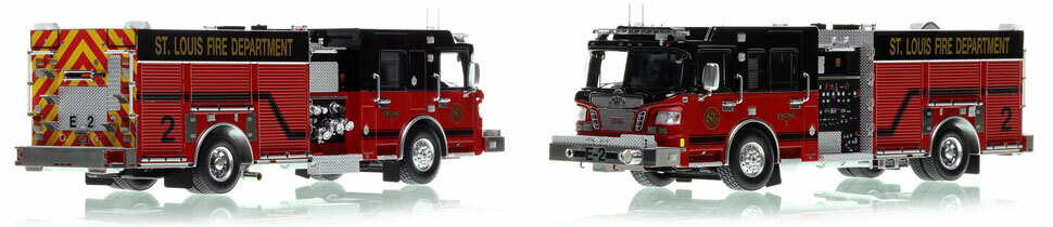 St. Louis Fire Department Spartan/Smeal Engine 2 is a museum grade 1:50 scale model