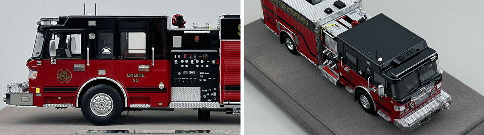 St. Louis Fire Department Spartan/Smeal Engine 23 scale model close up pictures 5-6