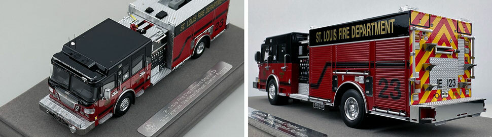 St. Louis Fire Department Spartan/Smeal Engine 23 scale model close up pictures 7-8