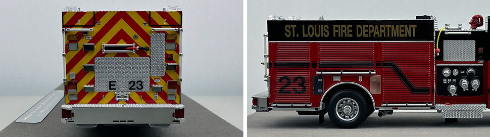 St. Louis Fire Department Spartan/Smeal Engine 23 scale model close up pictures 9-10