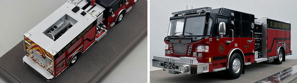 St. Louis Fire Department Spartan/Smeal Engine 24 scale model close up pictures 3-4