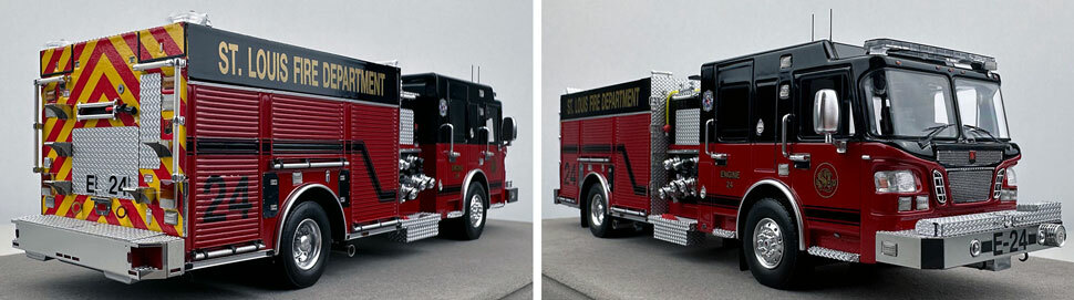 St. Louis Fire Department Spartan/Smeal Engine 24 scale model close up pictures 11-12