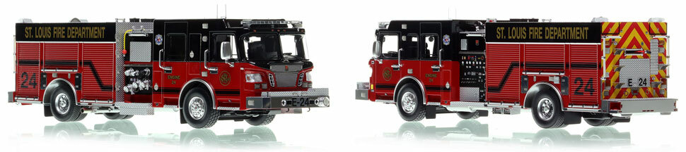 St. Louis Fire Department Spartan/Smeal Engine 24 is a museum grade 1:50 scale model