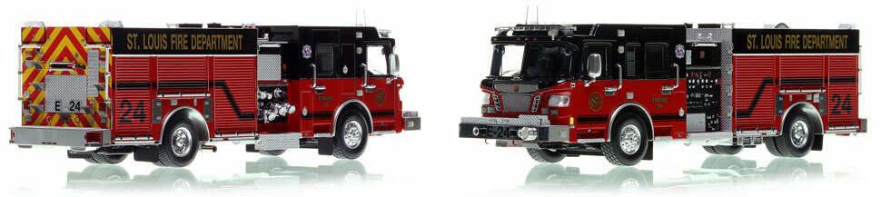 St. Louis Spartan/Smeal Engine 24 scale model is hand-crafted and intricately detailed.