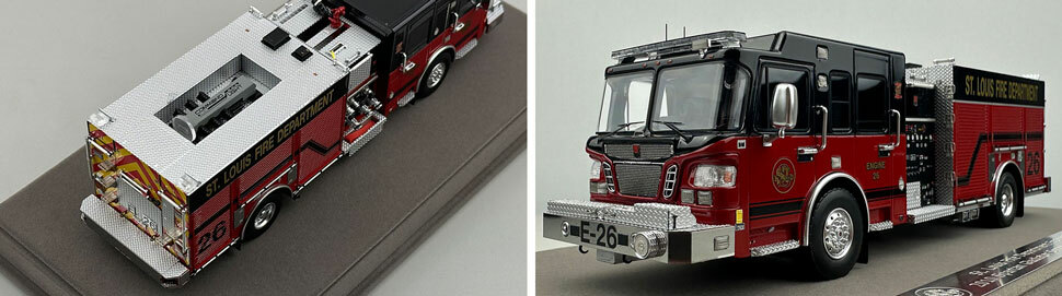 St. Louis Fire Department Spartan/Smeal Engine 26 scale model close up pictures 3-4