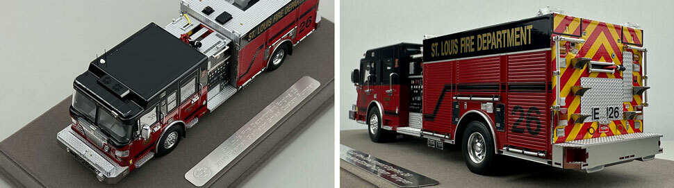 St. Louis Fire Department Spartan/Smeal Engine 26 scale model close up pictures 7-8