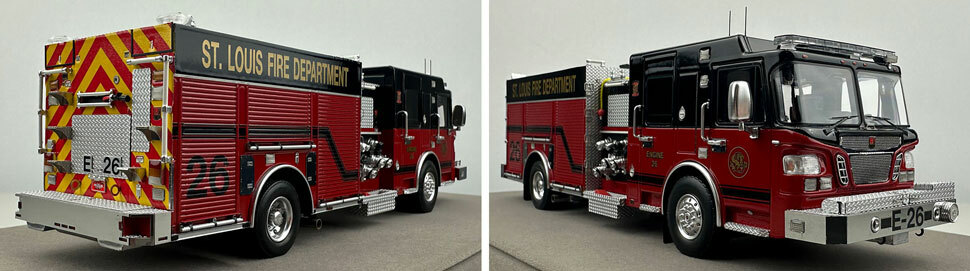 St. Louis Fire Department Spartan/Smeal Engine 26 scale model close up pictures 11-12