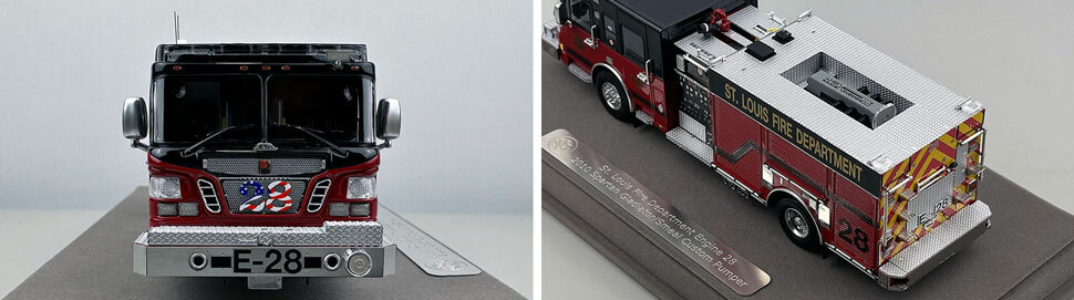 St. Louis Fire Department Spartan/Smeal Engine 28 scale model close up pictures 1-2