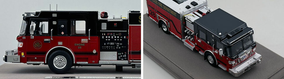 St. Louis Fire Department Spartan/Smeal Engine 28 scale model close up pictures 5-6