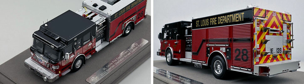 St. Louis Fire Department Spartan/Smeal Engine 28 scale model close up pictures 7-8