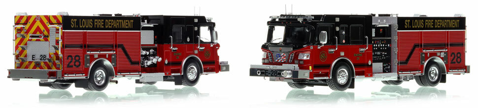St. Louis Spartan/Smeal Engine 28 scale model is hand-crafted and intricately detailed.