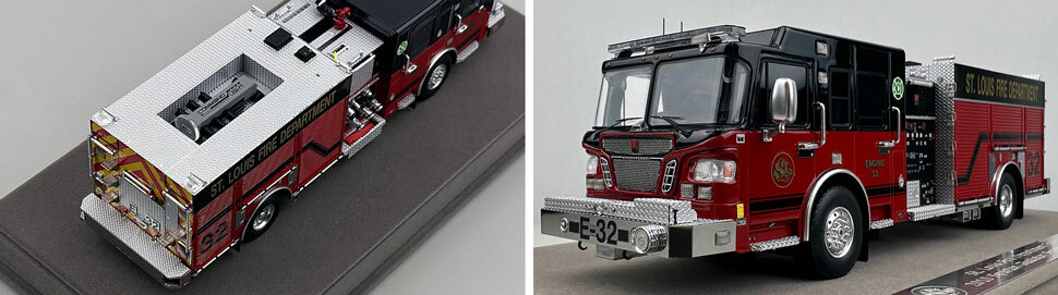 St. Louis Fire Department Spartan/Smeal Engine 32 scale model close up pictures 3-4