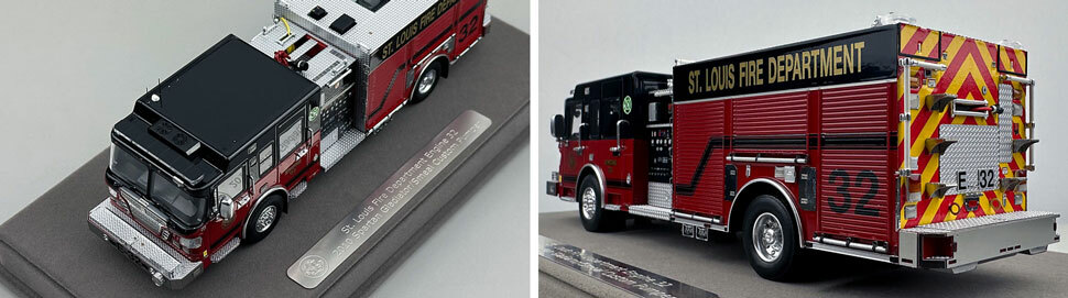 St. Louis Fire Department Spartan/Smeal Engine 32 scale model close up pictures 7-8