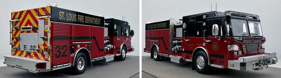 St. Louis Fire Department Spartan/Smeal Engine 32 scale model close up pictures 11-12