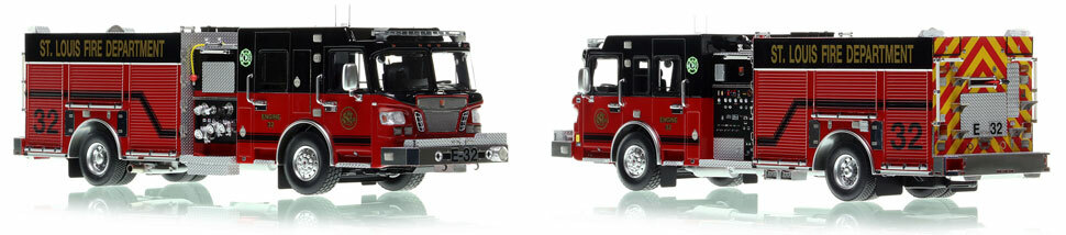 St. Louis Spartan/Smeal Engine 32 scale model is hand-crafted and intricately detailed.