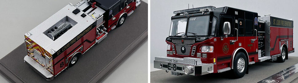 St. Louis Fire Department Spartan/Smeal Engine 8 scale model close up pictures 3-4