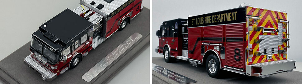 St. Louis Fire Department Spartan/Smeal Engine 8 scale model close up pictures 7-8
