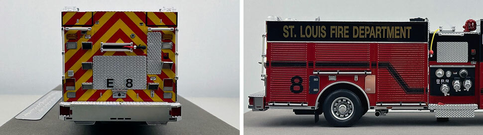 St. Louis Fire Department Spartan/Smeal Engine 8 scale model close up pictures 9-10