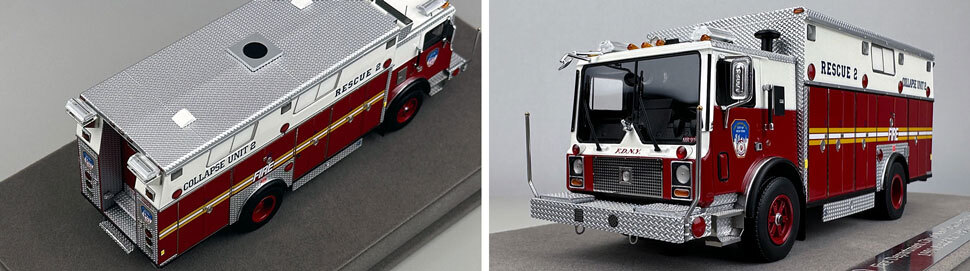 1:50 scale FDNY 1991 Mack MC Collapse Rescue 2 close up pictures 3-4