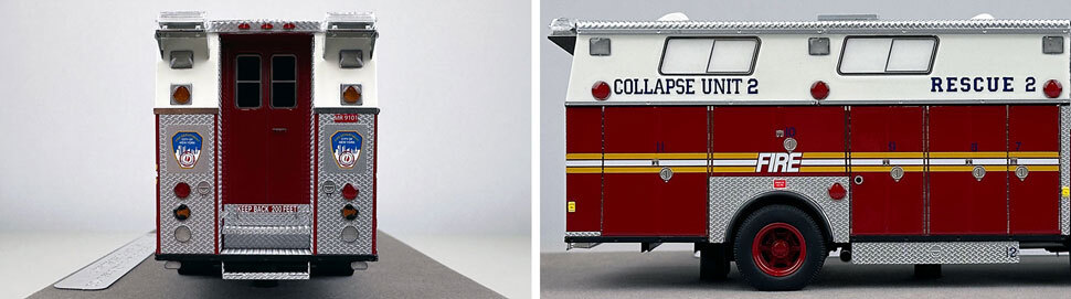1:50 scale FDNY 1991 Mack MC Collapse Rescue 2 close up pictures 9-10