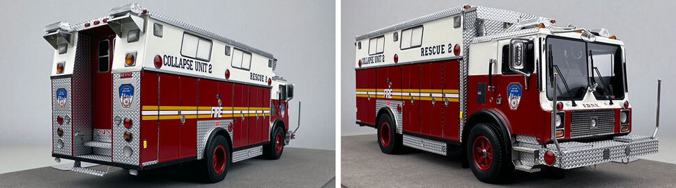 1:50 scale FDNY 1991 Mack MC Collapse Rescue 2 close up pictures 12-13