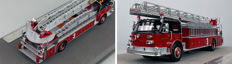 Closeup pics 3-4 of Chicago Fire Department ALF Truck 3 scale model