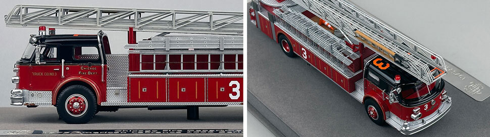 Closeup pics 5-6 of Chicago Fire Department ALF Truck 3 scale model