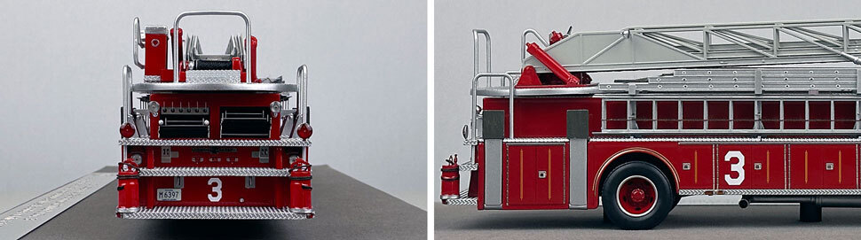 Closeup pics 9-10 of Chicago Fire Department ALF Truck 3 scale model