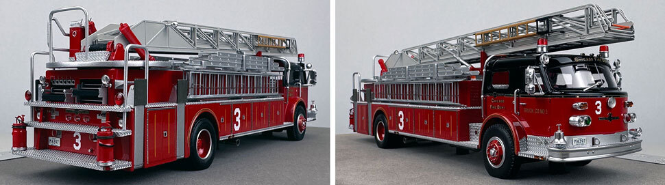 Closeup pics 11-12 of Chicago Fire Department ALF Truck 3 scale model