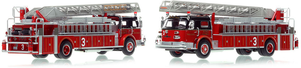 Chicago's Truck Co. 3 ALF Ladder is hand-crafted and intricately detailed.