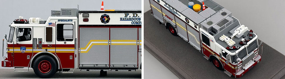 1:50 scale FDNY 2014 Ferrara Haz-Mat 1 close up pictures 5-6