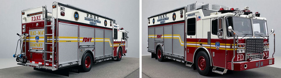 1:50 scale FDNY 2014 Ferrara Haz-Mat 1 close up pictures 11-12