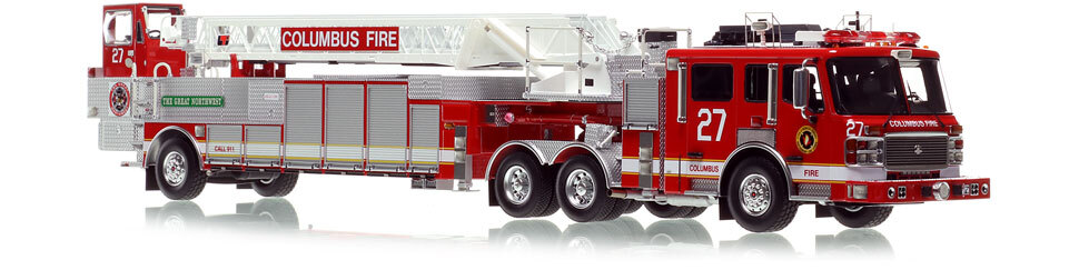 Columbus Tiller Ladder 27 is hand-crafted, limited in production and includes a display case